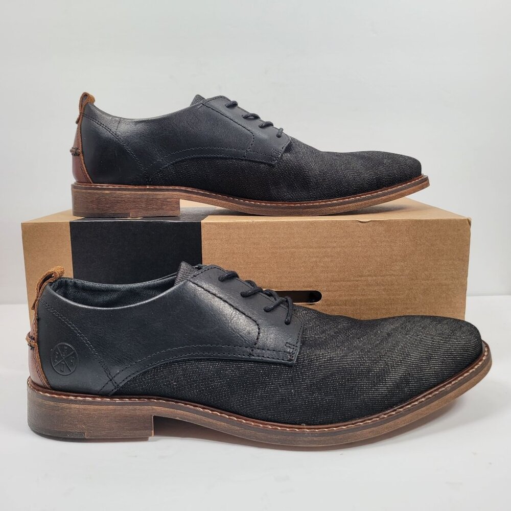 Bullboxer Men's Black Skyll Lace-Up Dress Shoes US Size 12 Like New